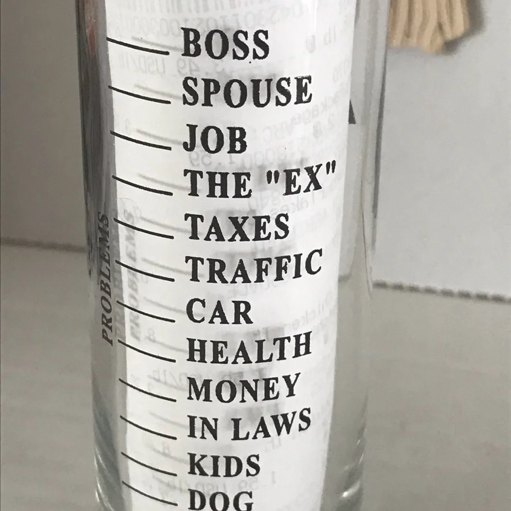 NWOT - Souvenier Shot Glass Problem Solver